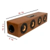 Bocina Portatil Bluetooth Acabado Tipo Madera Kts-1108 T2759 (2)