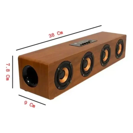 Bocina Portatil Bluetooth Acabado Tipo Madera Kts-1108 T2759 (2)