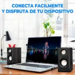 Bocinas Ele-gate Bc.88 2.1 Altavoces Usb Para Pc Y Laptop - Imagen 3