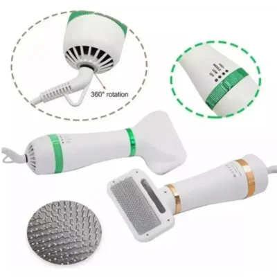 CEPILLO SECADORA DE PELO PARA MASCOTAS PERROS GATOS 2 EN 1 (2)