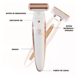 DEPILADORA CORPORAL MODATECNO D24 RECARGABLE USB PORTATIL... (4)