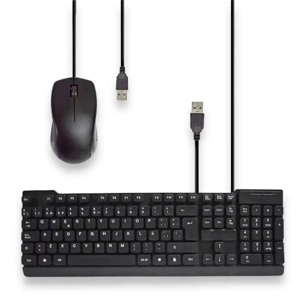 Teclado USB para Computador y Portatil Suave Negro
