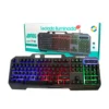 Teclado Alambrico Iluminado Luz Rgb Usb Base De Metal Gamer