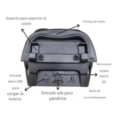 BOCINA BLUETOOTH KIMISO DE 3 PULGADAS INALÁMBRICA PORTÁTIL (1) (1) (1)