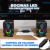 Bocinas Rgb Con Control Volumen Portátil 3.5mm BC (5)