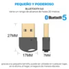 MINI ADAPTADOR BLUETOOTH 5.0 USB 3.0 TRANSMISOR WI (10)