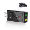 Tarjeta De Sonido 7.1 Canales Adaptador Usb Audio Microfono (9)