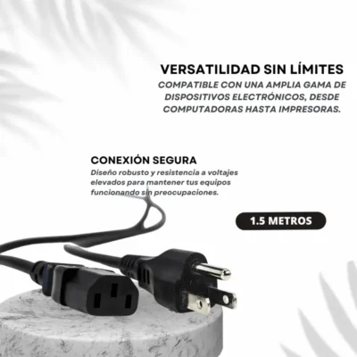 CABLE DE PODER CORRIENTE AC 1.5 METROS PC CPU WI (4)