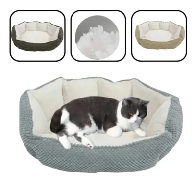 CAMA PARA MASCOTA ACOLCHONADA RESISTENTE MEDIANA