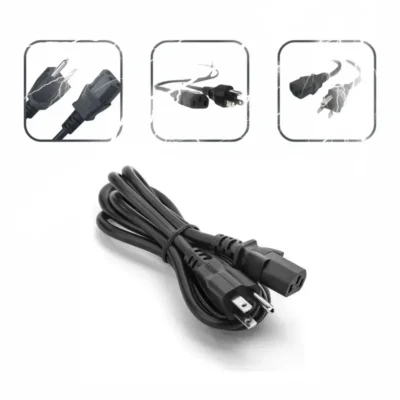 Cable De Poder Corriente Ac 1.5 Metros Para Pc Cpu O Printer