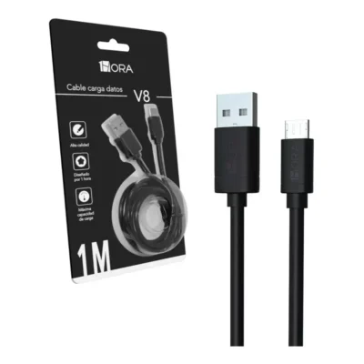 Cable Micro Usb V8 2.1 Amperes Datos Carga Rapida 1hora