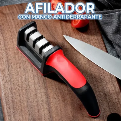 AFILADOR DE CUCHILLOS PROFESIONAL COCINA 3 RANURAS CERAMICA.... (1) (1)