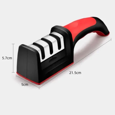 AFILADOR DE CUCHILLOS PROFESIONAL COCINA 3 RANURAS CERAMICA.... (2) (2)