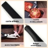 JUEGO DE CUCHILLOS ACERO INOXIDABLE NEGRO 6 PIEZAS LU922 (5)