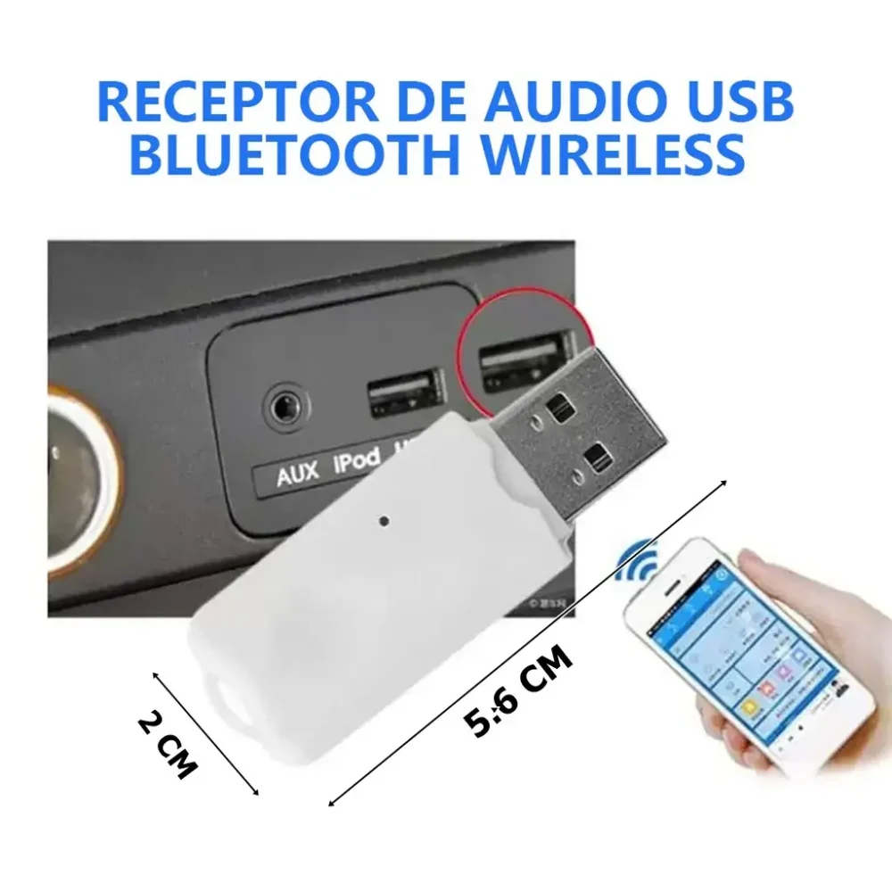 Receptor Bluetooth Usb - Yesido - Hasta 7 Dispositivos a la vez YESIDO