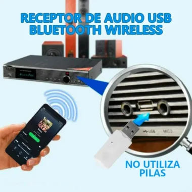 RECEPTOR DE AUDIO BLUETOOTH USB TRANSMISOR MÚSICA BT (8)