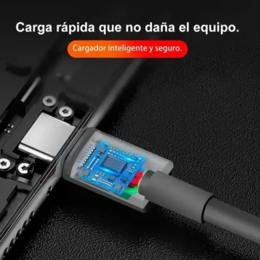 CARGADOR TIPO C CON CABLE USB DATOS CELULAR CARGA RAPIDA (6)