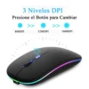 MOUSE OPTICO RATON GAMER INALAMBRICO LUZ RGB USB RECARGABLE RF-2835 (8)