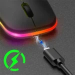MOUSE OPTICO RATON GAMER INALAMBRICO LUZ RGB USB RECARGABLE (5) (1)