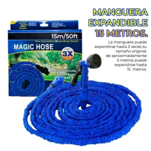 MANGUERA EXPANDIBLE FLEXIBLE 15 METROS CON ASPERSOR JARDIN (2) (1)
