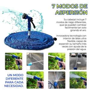 MANGUERA EXPANDIBLE FLEXIBLE 15 METROS CON ASPERSOR JARDIN (7) (1)