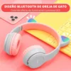 AUDÍFONOS INALAMBRICOS BLUETOOTH DIADEMA CON OREJAS DE GATO (2)