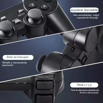 CONSOLA DE VIDEO JUEGOS RETRO 4K CON CONTROLES INALAMBRICOS 2.4G.SEM (5)