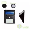 LAMPARA SOLAR RECARGABLE CON SENSOR MOVIMIENTO LED PORTATIL SH-48 (1)