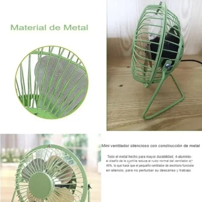 MINI VENTILADOR METALICO PORTATIL USB DE 4 PULGADAS.. (11)