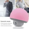 MINI VENTOSA BOCINA HONGO BLUETOOTH IMPERMEABLE RECARGABLE TM-5118 ROSA (3)