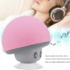 MINI VENTOSA BOCINA HONGO BLUETOOTH IMPERMEABLE RECARGABLE TM-5118 ROSA (5)