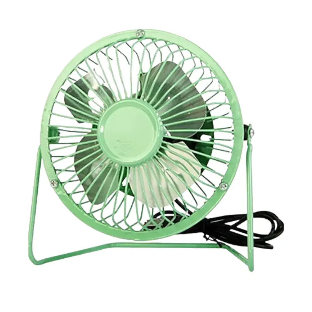 Mini Ventilador Metálico Portátil Usb De 4 Pulgadas - Imagen 3