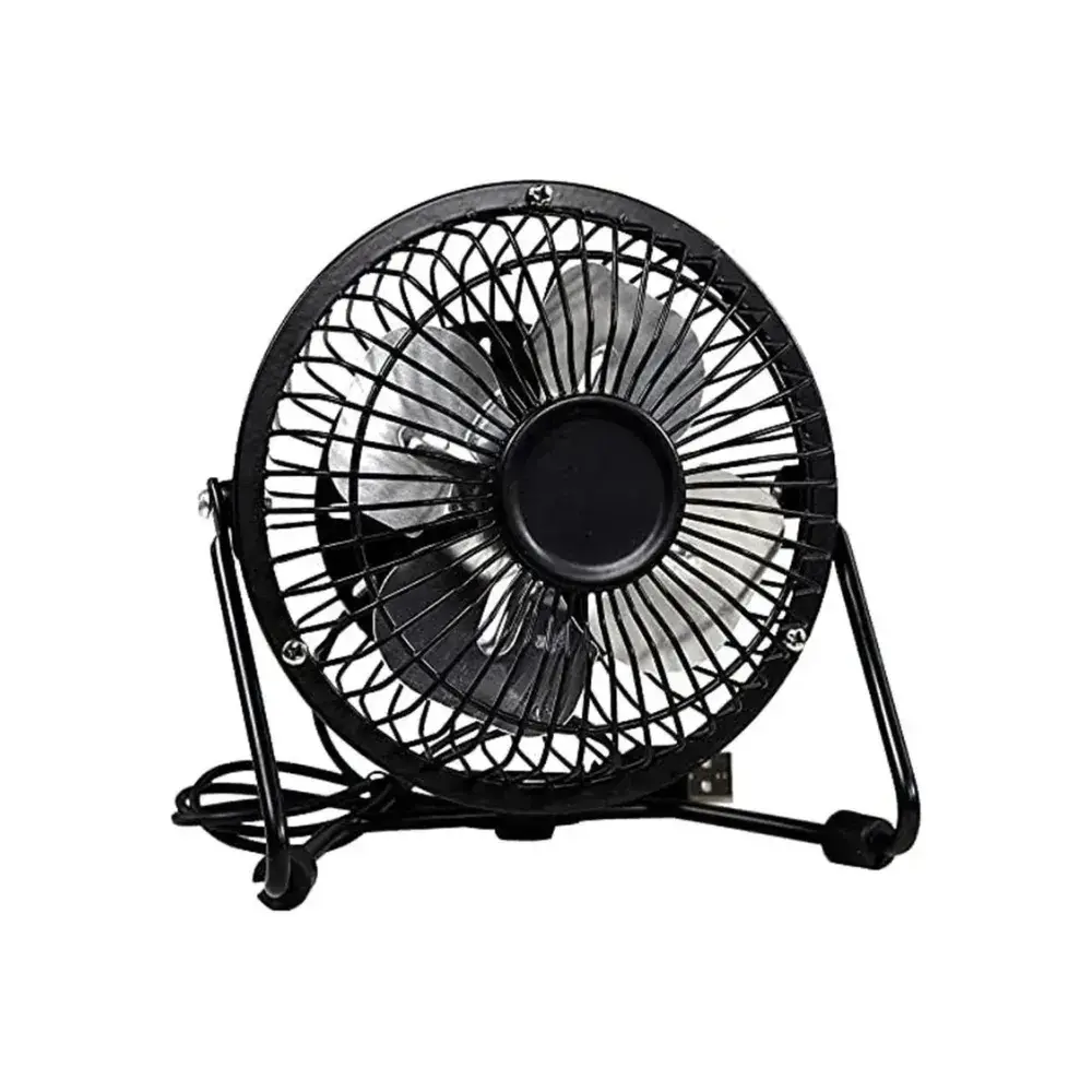 Mini Ventilador Metálico Portátil Usb De 4 Pulgadas
