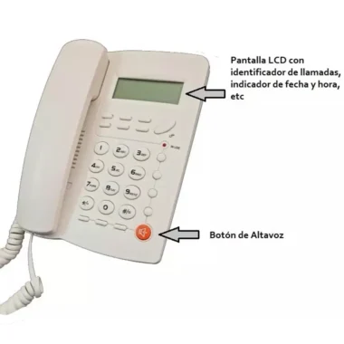 Teléfono Fijo Con Identificador Altavoz Para Casa U Oficina (1) (1)