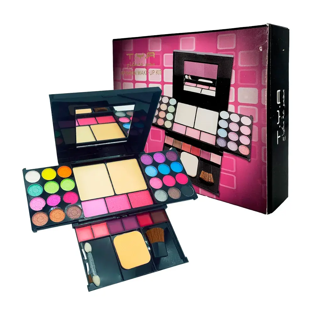 Kit De Maquillaje Para Dama Sombras Rubor Labial Y Polvo