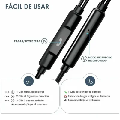 Audifonos In Ear Manos Libres Alambricos Microfono 3.5 1hora (6)