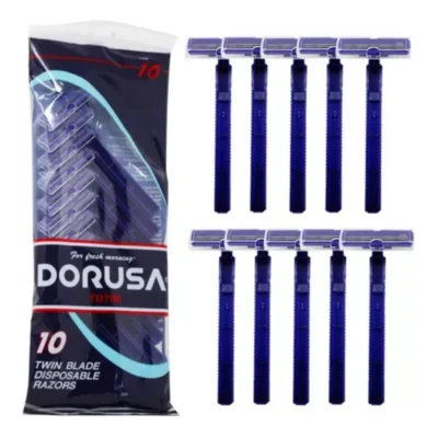 Paquete De 10 Rastrillos Desechables Para Afeitar Dorusa