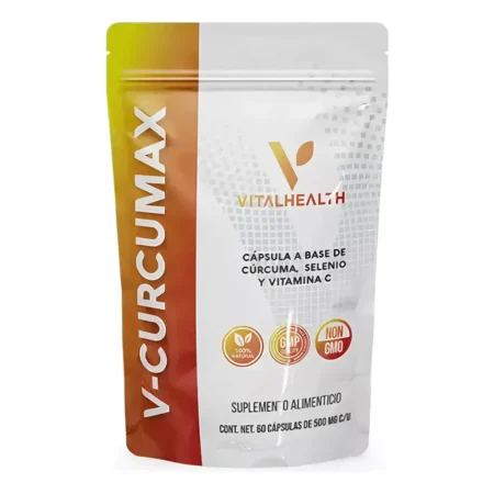 V- CURCUMAX VITALHEALTH 60 CÁPSULAS SIN SABOR (2)