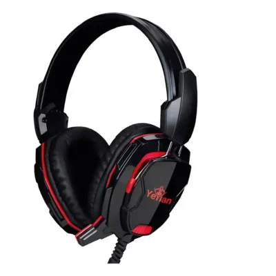 Audífonos Yeyian Tempest Yh2000 Led Negro/rojo 3.5mm