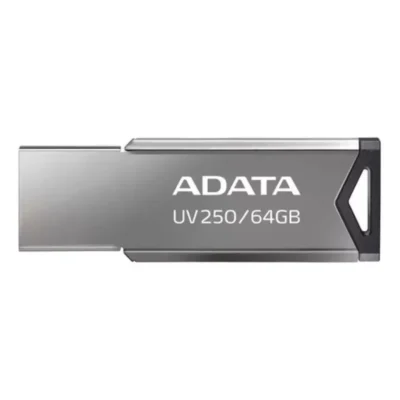 Memoria Usb Adata Uv250 Auv250-64g-rbk 64gb 2.0 Plateado (4)