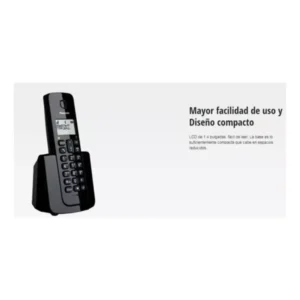 Teléfono Inalámbrico Panasonic Kx-tgb110meb Lcd Compacto (1)