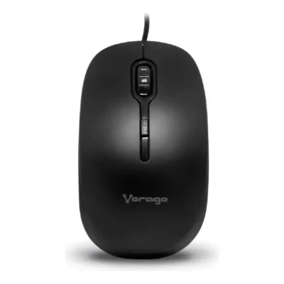 Mouse Alámbrico Ergonómico Usb Vorago Mo-100 Negro (2)