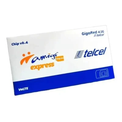 Chip Express Telcel Sim Prepago Conectividad Nacional Pq 50