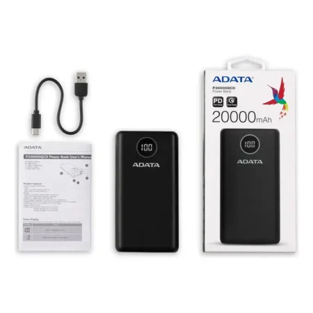 Adata Power Bank Cargador Portátil Celular Digital 20000mah - Imagen 3