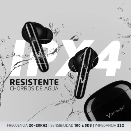 Audífonos Bluetooth Vorago Esb-202 Tws 4.5 Hrs Manos Libres - Imagen 5