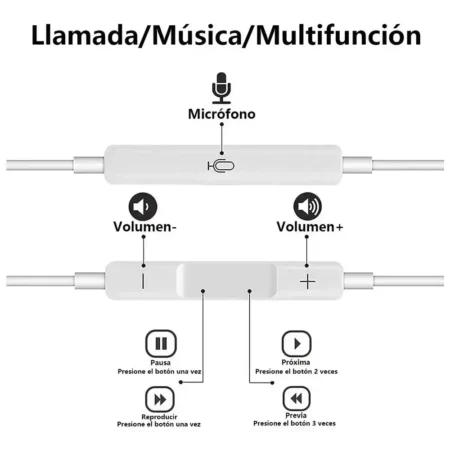 Audífonos Lightning Manos Libres Compatibles Con iPhone - Imagen 4