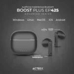 Audífonos Acteck Boost Plus Ep425 In-ear Bluetooth Negro - Imagen 3