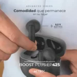 Audífonos Acteck Boost Plus Ep425 In-ear Bluetooth Negro - Imagen 4