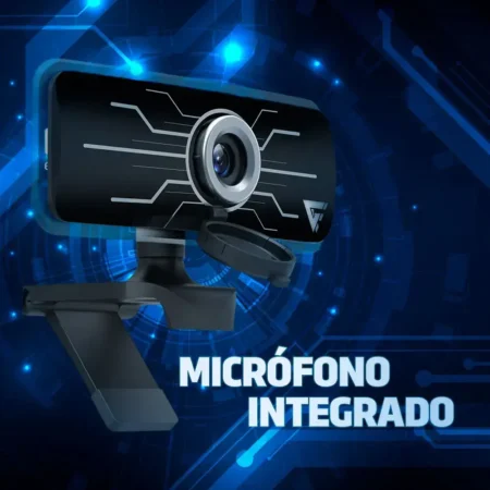 Camara Web Game Factor Wg400 1080p Led Usb Negra - Imagen 4