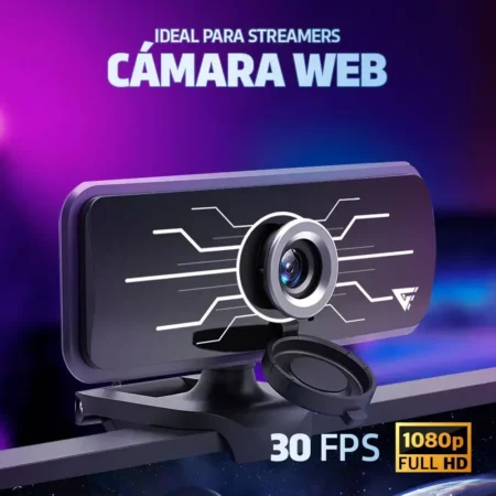 Camara Web Game Factor Wg400 1080p Led Usb Negra - Imagen 5